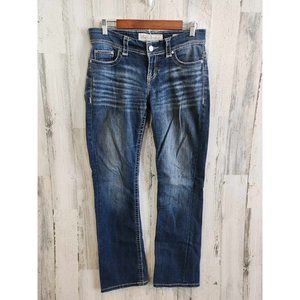 BKE Jeans Womens 30 L Bootcut Low Rise Dark Wash Denim Payton Stretch
